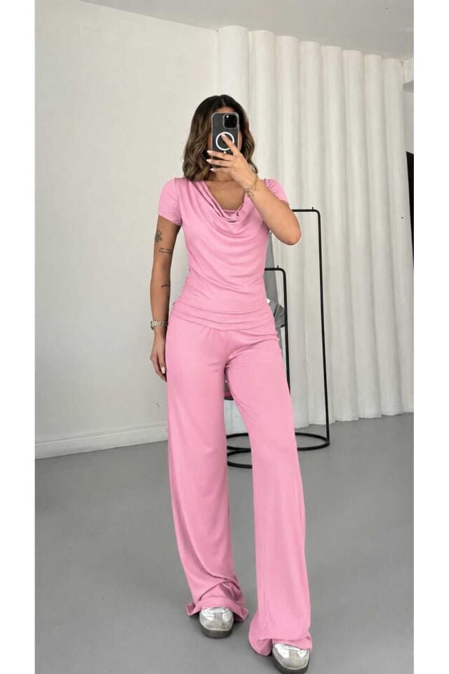 Degaje Yaka Takım M - Pembe