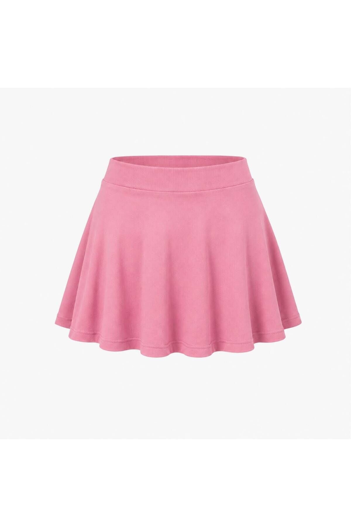 Günlük Rahat Şort Etek L - Pembe