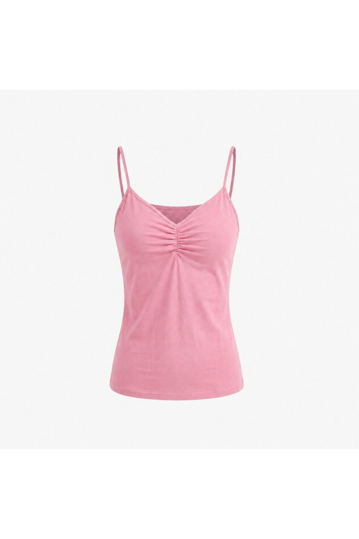 Basic Askılı Bluz Pembe - M